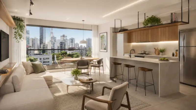 Apartamento de 2 dormitórios na Bela Vista
